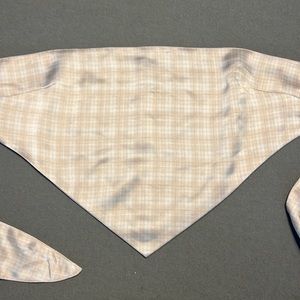 Plaid tie crop top